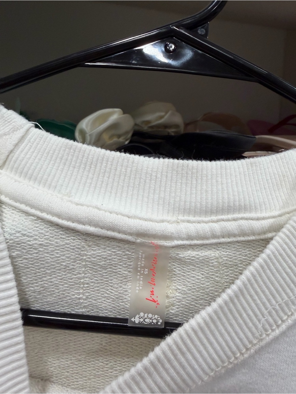 FP Movement by Free People White Sweatshirt with Black Graphic - Picture 2 of 2